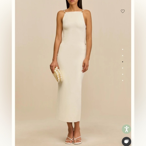 Cult Gaia Cassi Dress with Pearl Straps - Picture 2 of 4